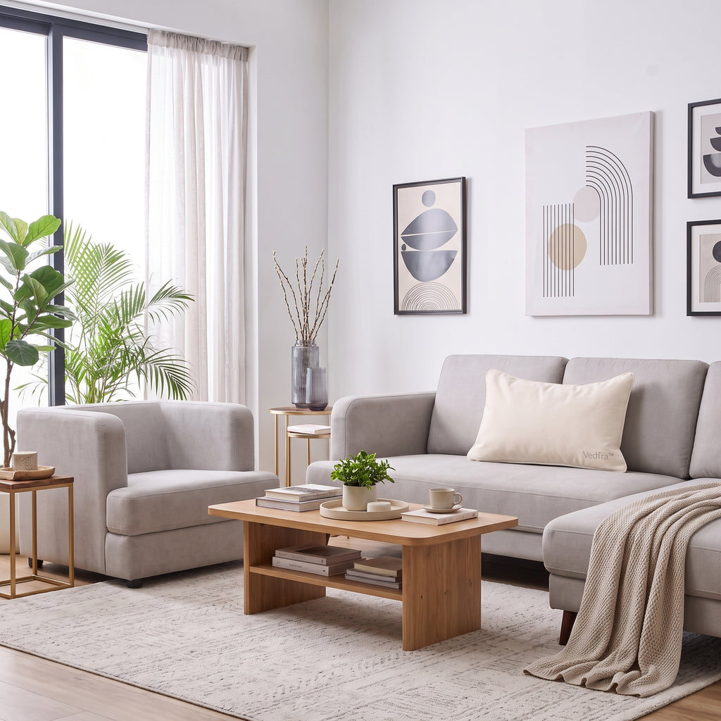 Vedfra™ Sculpted Lumbar Accent Pillow for Calm Modern Interiors