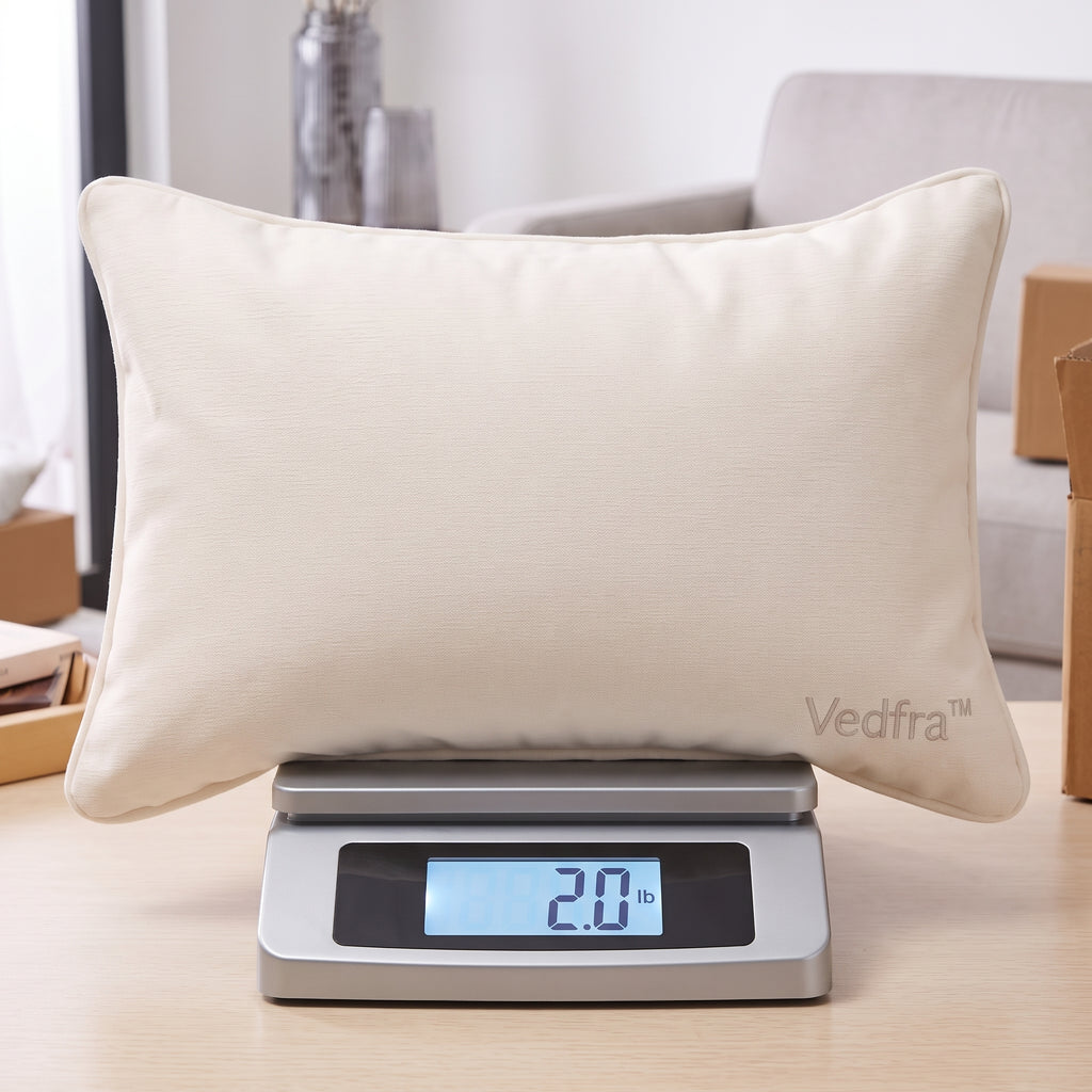 Vedfra™ Sculpted Lumbar Accent Pillow for Calm Modern Interiors