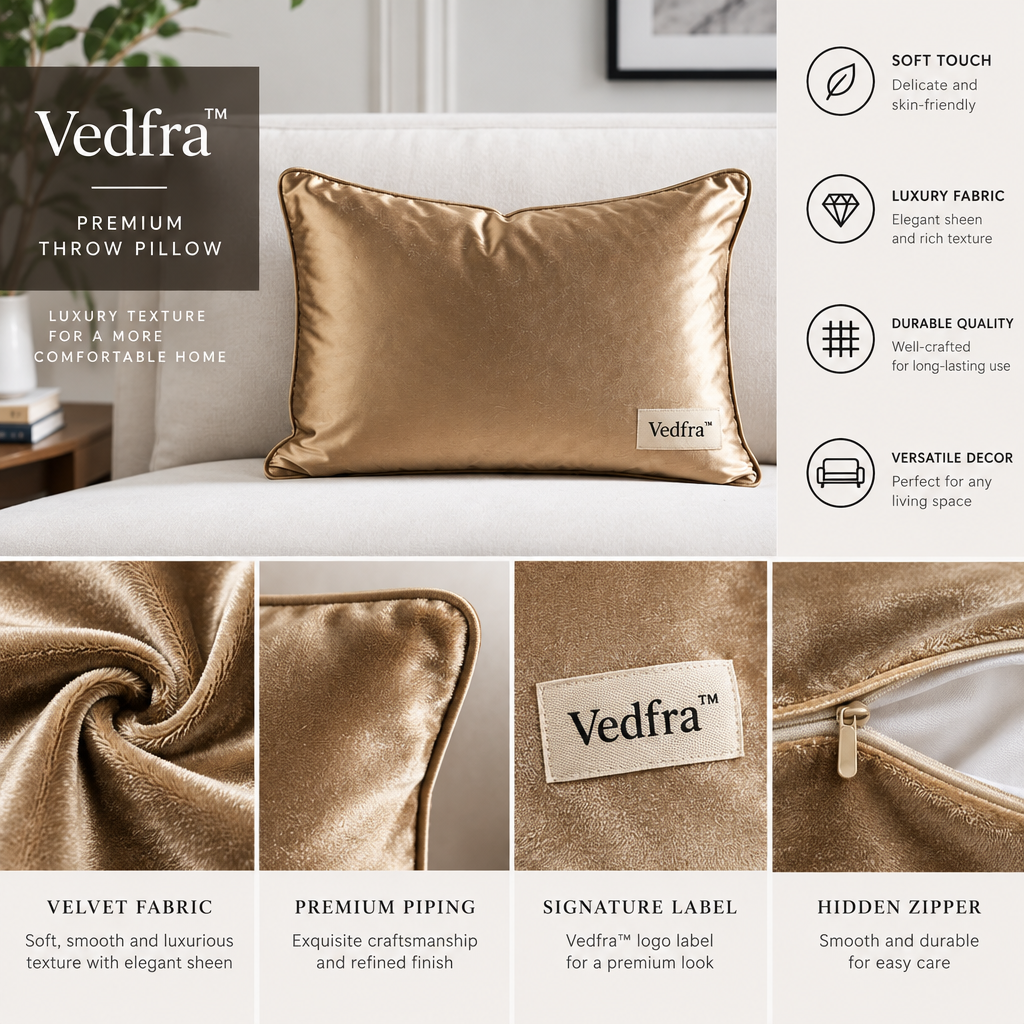 Vedfra™ Soft Neutral Sofa Pillow Collection for Relaxed Living Rooms