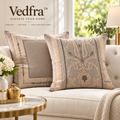 Vedfra™ Ornate Medallion Accent Pillow for Refined Sofa Styling