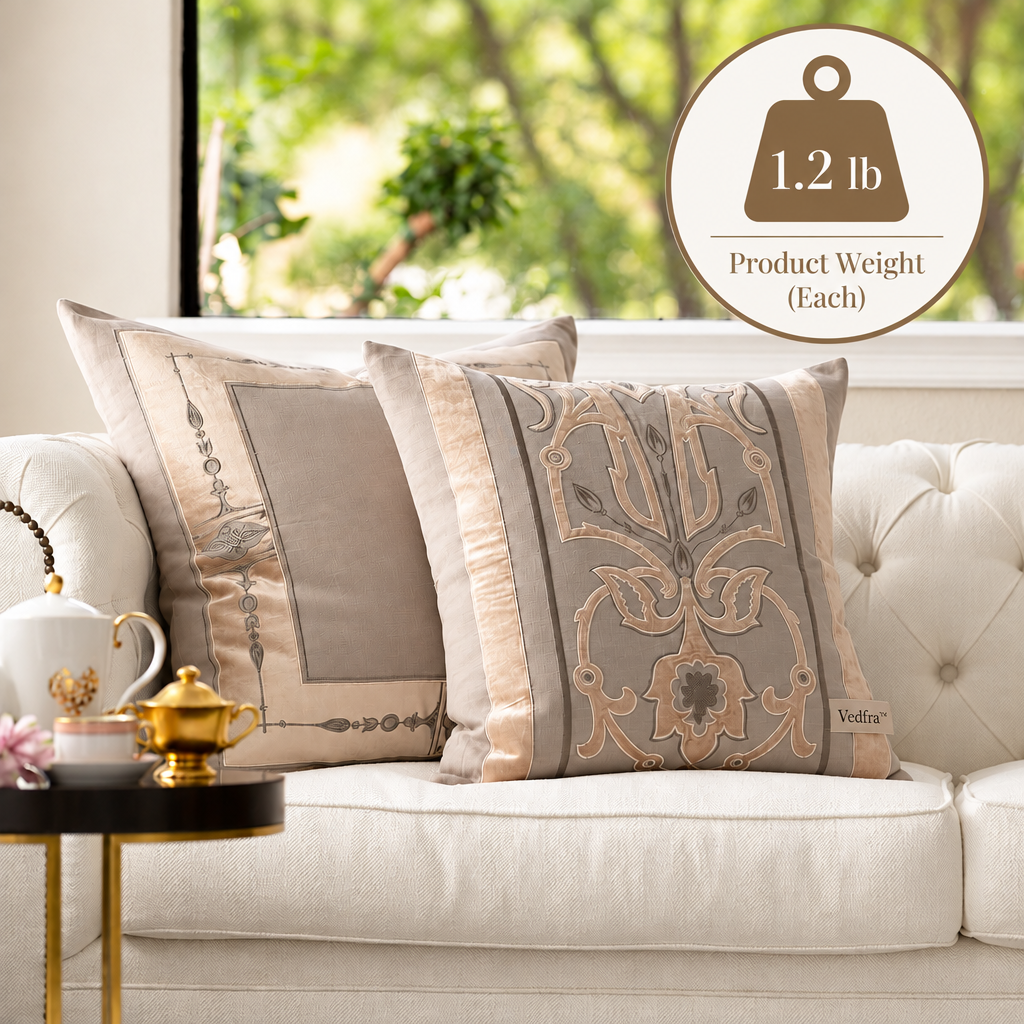 Vedfra™ Ornate Medallion Accent Pillow for Refined Sofa Styling