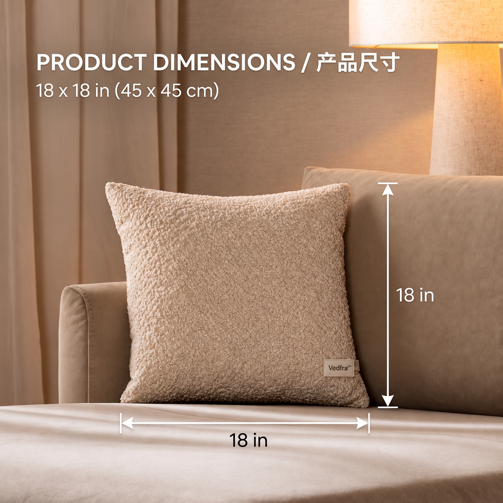 Vedfra™ Natural Texture Accent Pillow Set for Soft Contemporary Homes