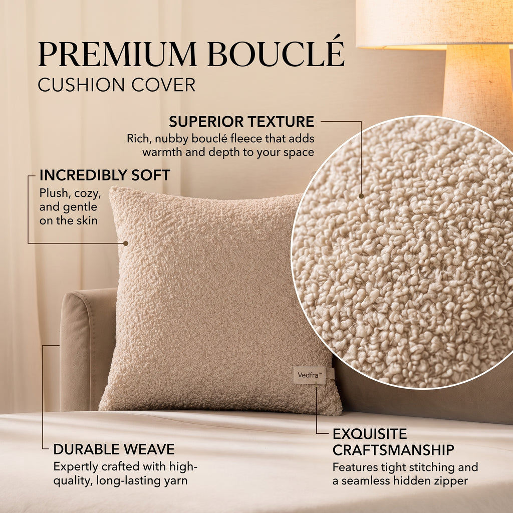 Vedfra™ Natural Texture Accent Pillow Set for Soft Contemporary Homes