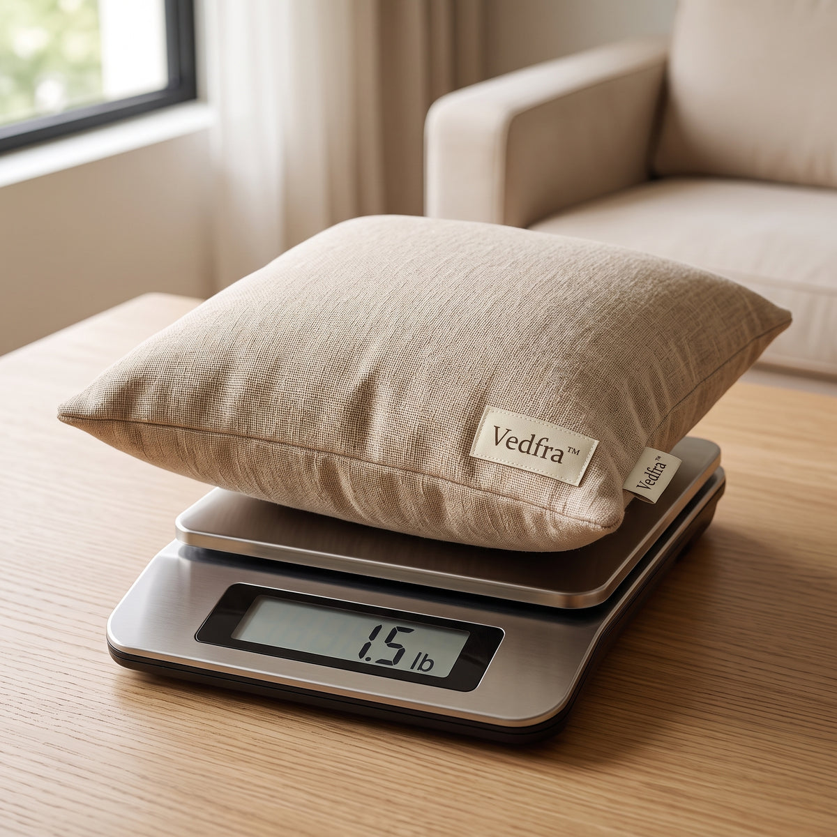 Vedfra™ Natural-Look Linen Cushion Set for Soft Layered Seating