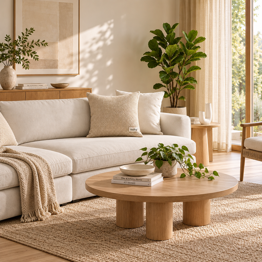 Vedfra™ Sunlit Neutral Accent Pillow Set for Elevated Seating