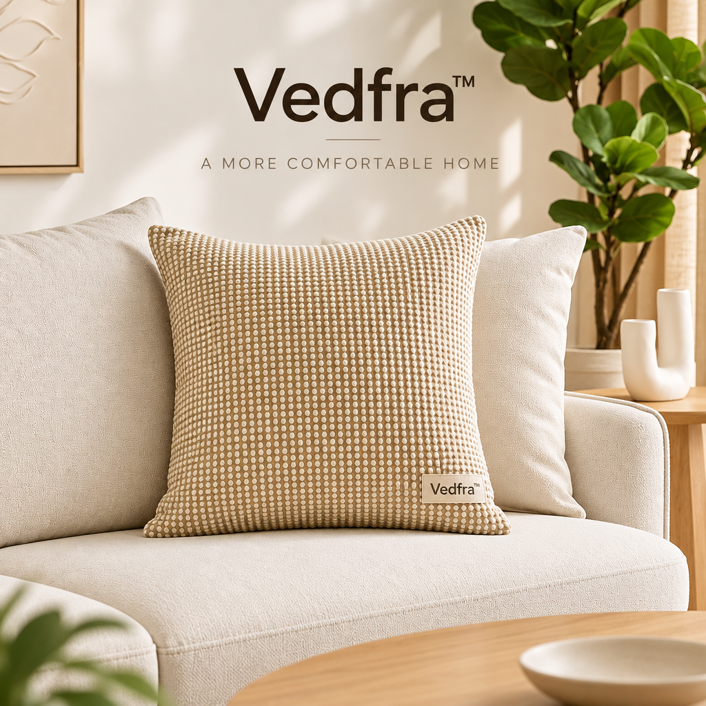Vedfra™ Sunlit Neutral Accent Pillow Set for Elevated Seating