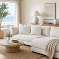Vedfra™ Coastal Ivory Sofa Pillow Set for Airy Home Interiors